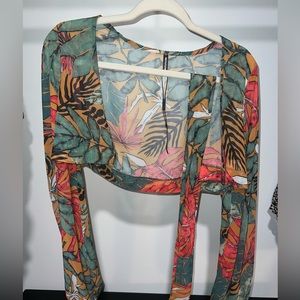 Cropped Cover Up Top